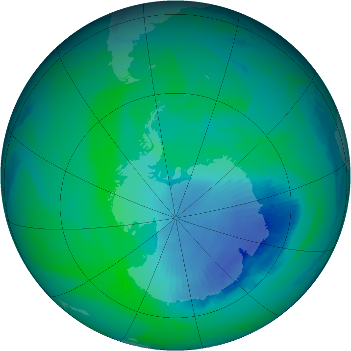 Ozone Map 1999-12-16